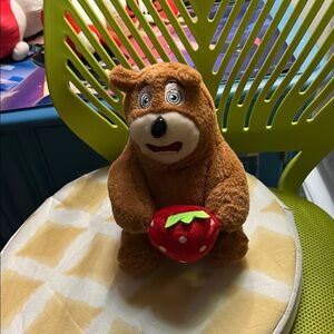Bear with strawberry